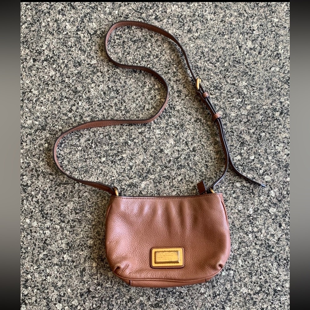 Marc By Marc Jacobs Brown Mini Zipper Women's Leather Crossbody Bag